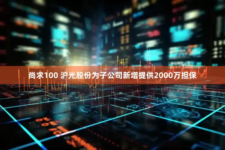 尚求100 沪光股份为子公司新增提供2000万担保
